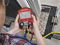 Эксплуатация электронного цифрового манометрического коллектора Rothenberger Rocool 600