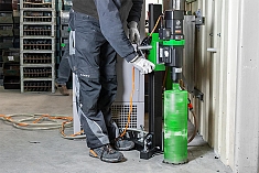 Эксплуатация установки алмазного бурения Eibenstock DBE 250 R