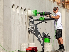 Применение двигателей алмазного бурения Eibenstock EBM 352/3